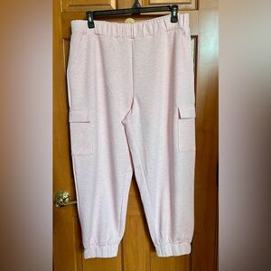 Express Light Pink Cargo Joggers
